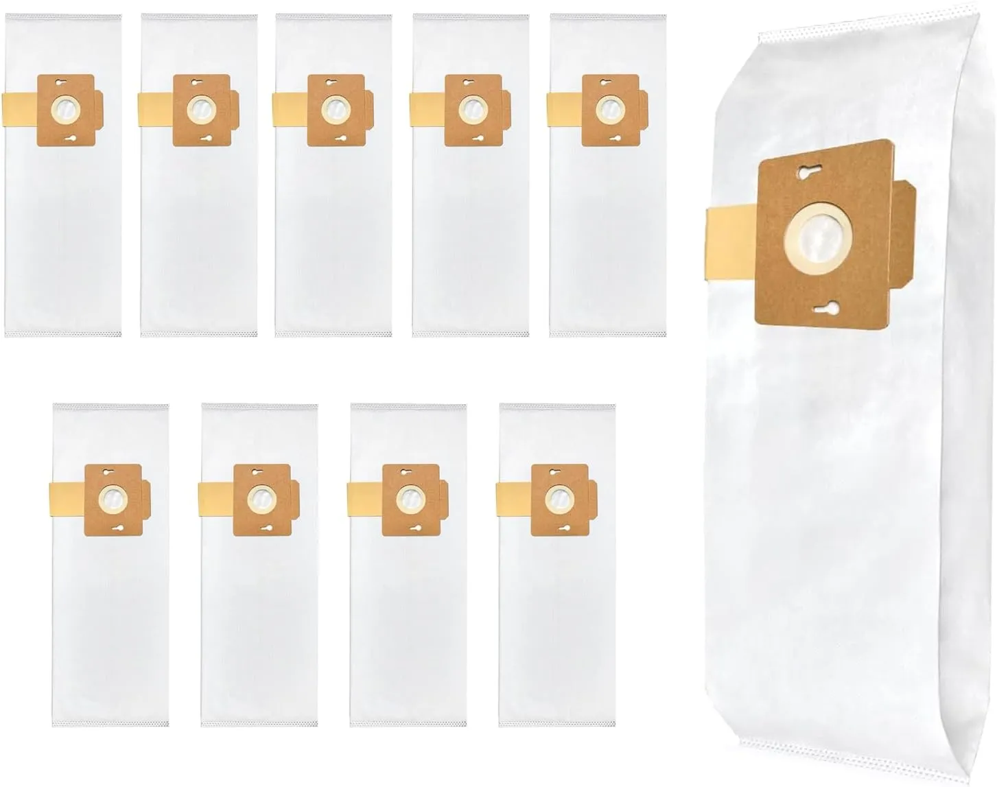 10Pack Type F HEPA Vacuum Bags for Simplicity Freedom F3300,F3400,F3500,F3600/SF1 & Riccar Supralite R10E/ Rsl1/Rsl1a/Ral1ac/Rsl2/Rsl3/Rsl3c/Rsl4/Rsl5/Rsl5c Uprights Part RFH6 RSL-6 SFH6