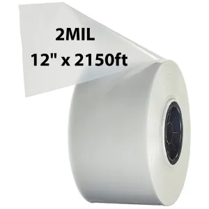 12 inch x 2150ft Poly Tubing Roll 2 Mil LDPE Low Density