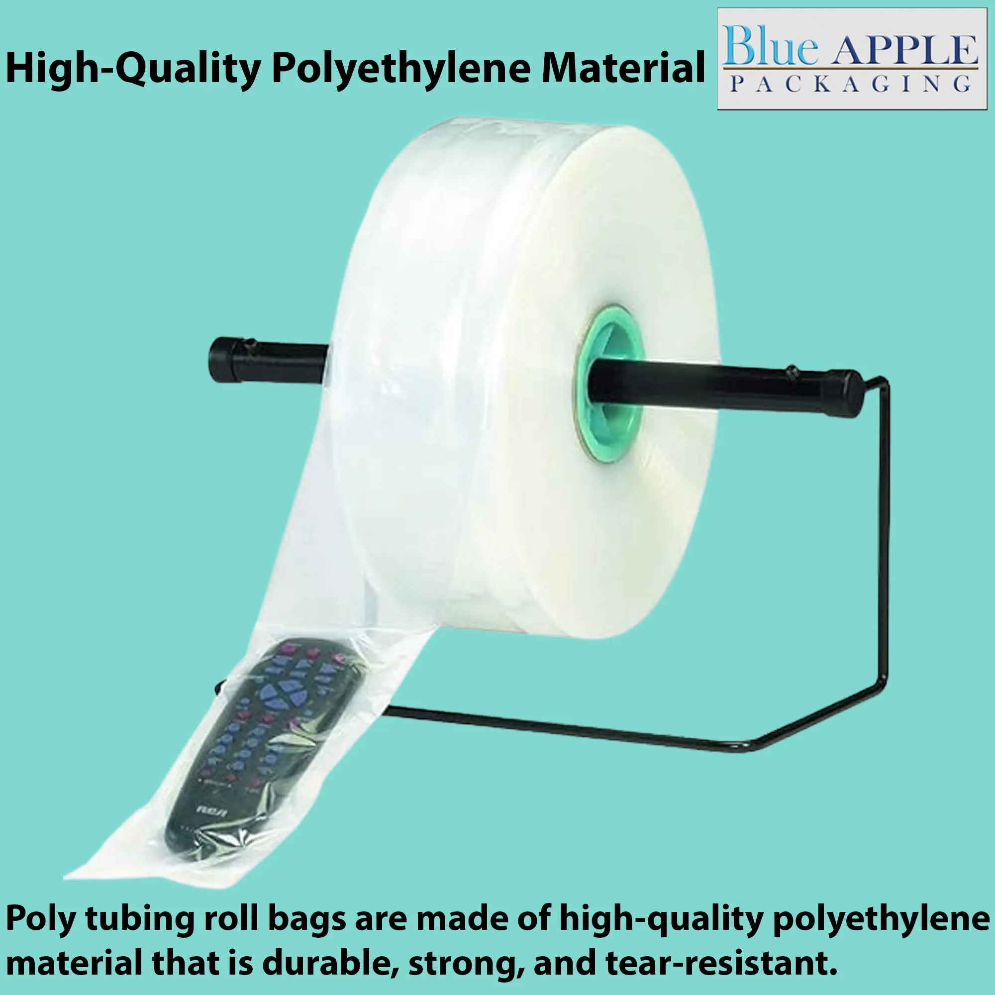 12 inch x 2150ft Poly Tubing Roll 2 Mil LDPE Low Density