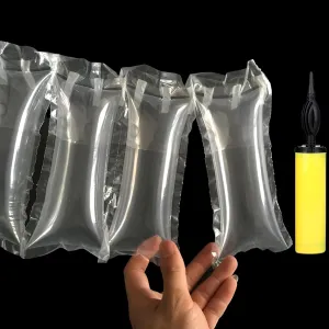 164Ft Sturdy Packing Air Cushion Bags Air Pillows Void Fill Cushioning for Shipping and Packaging with Hand pump