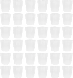 36Pcs Plant Nutrition Cups Transparent Simple Nursery Pots for Orchids Succulents African Violets Sturdy Planting Containers for Use