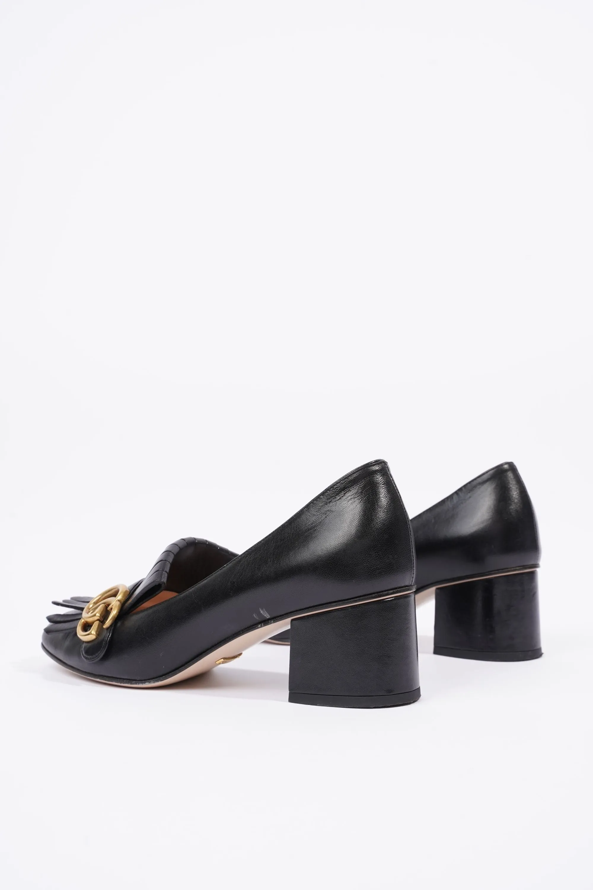 38 Womens 5 UK / Mule Machine-learning Gucci / EU Gold Fringed Black Marmont Top-rated