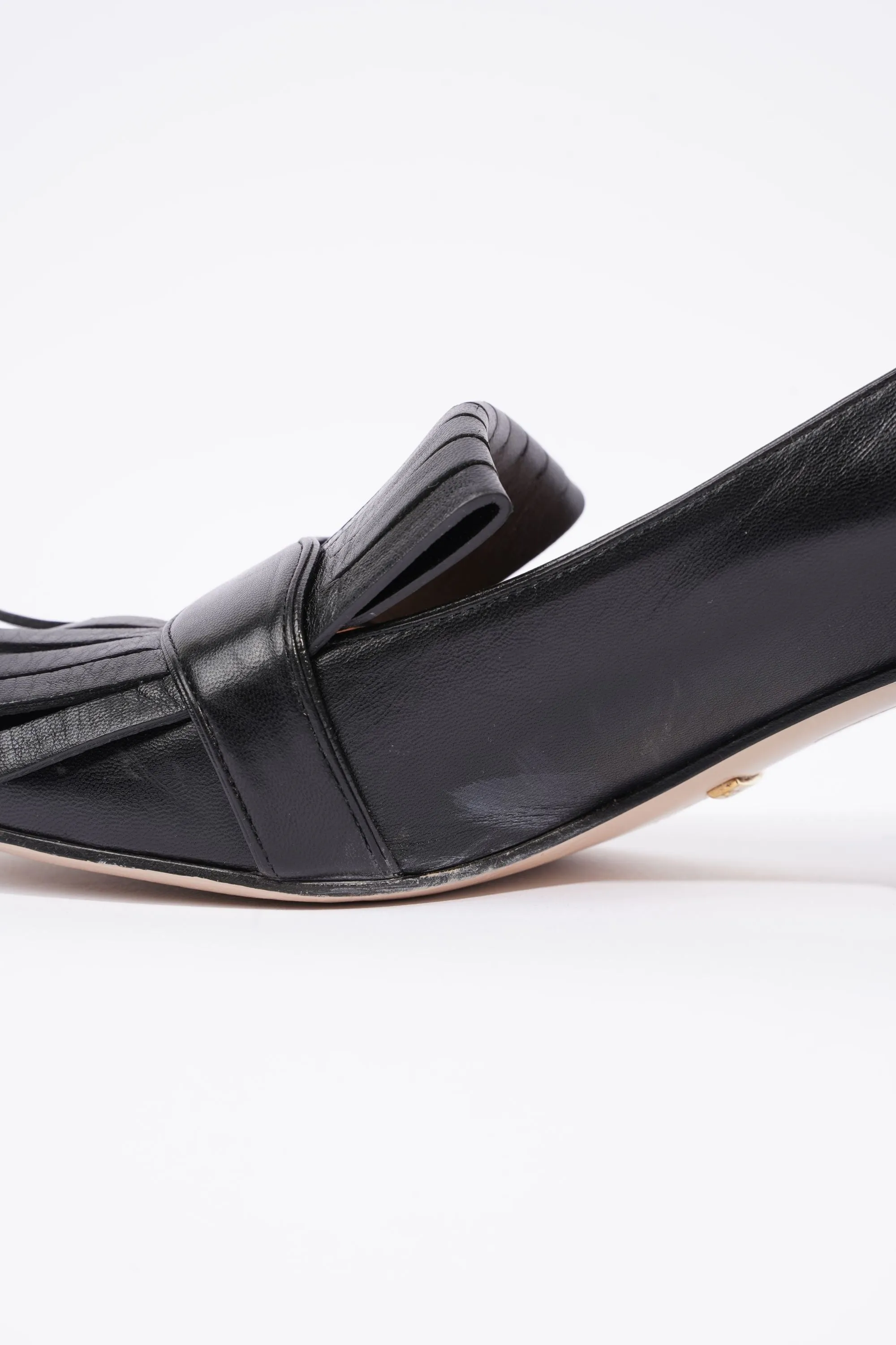 38 Womens 5 UK / Mule Machine-learning Gucci / EU Gold Fringed Black Marmont Top-rated