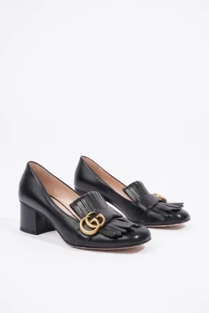 38 Womens 5 UK / Mule Machine-learning Gucci / EU Gold Fringed Black Marmont Top-rated