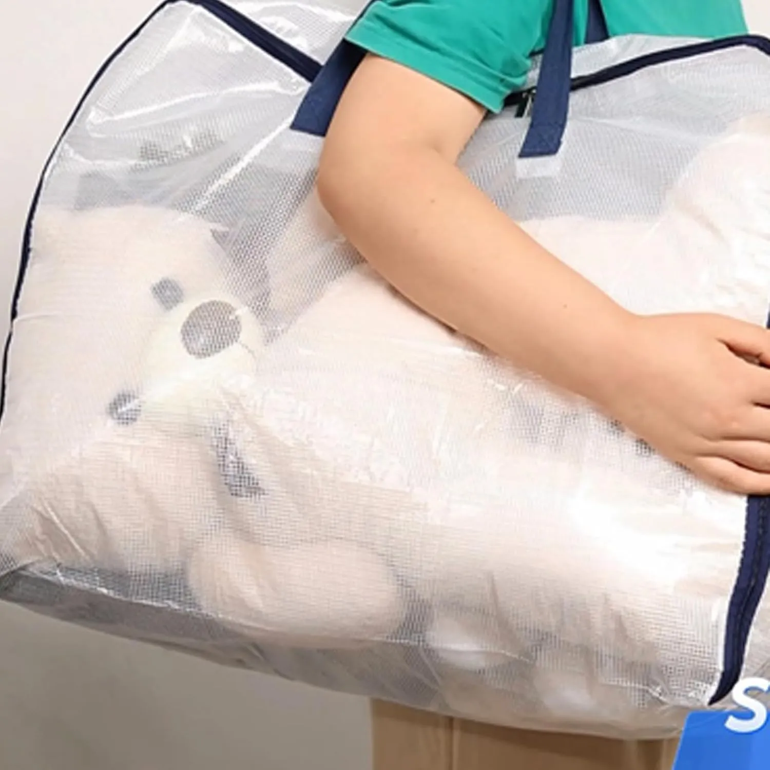 4 Pack Clear Storage Bags with Zip, 75L Moving Bags Clothes Storage Bags Moving Totes Packing Bags for Moving Clothes Bedding Duvet Pillow Blanket Toys Storage Christmas Storage Containers