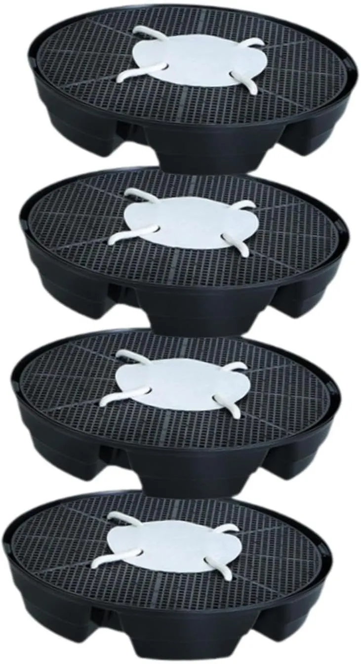 4X Plant Saucer Self Watering,Heavy Sturdy,Coaster Dish for Pots Base Watering Drip Tray Plant Tray for Grow Bags Outdoor Indoor