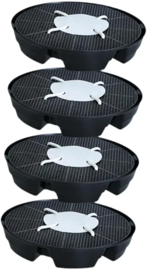 4X Plant Saucer Self Watering,Heavy Sturdy,Coaster Dish for Pots Base Watering Drip Tray Plant Tray for Grow Bags Outdoor Indoor