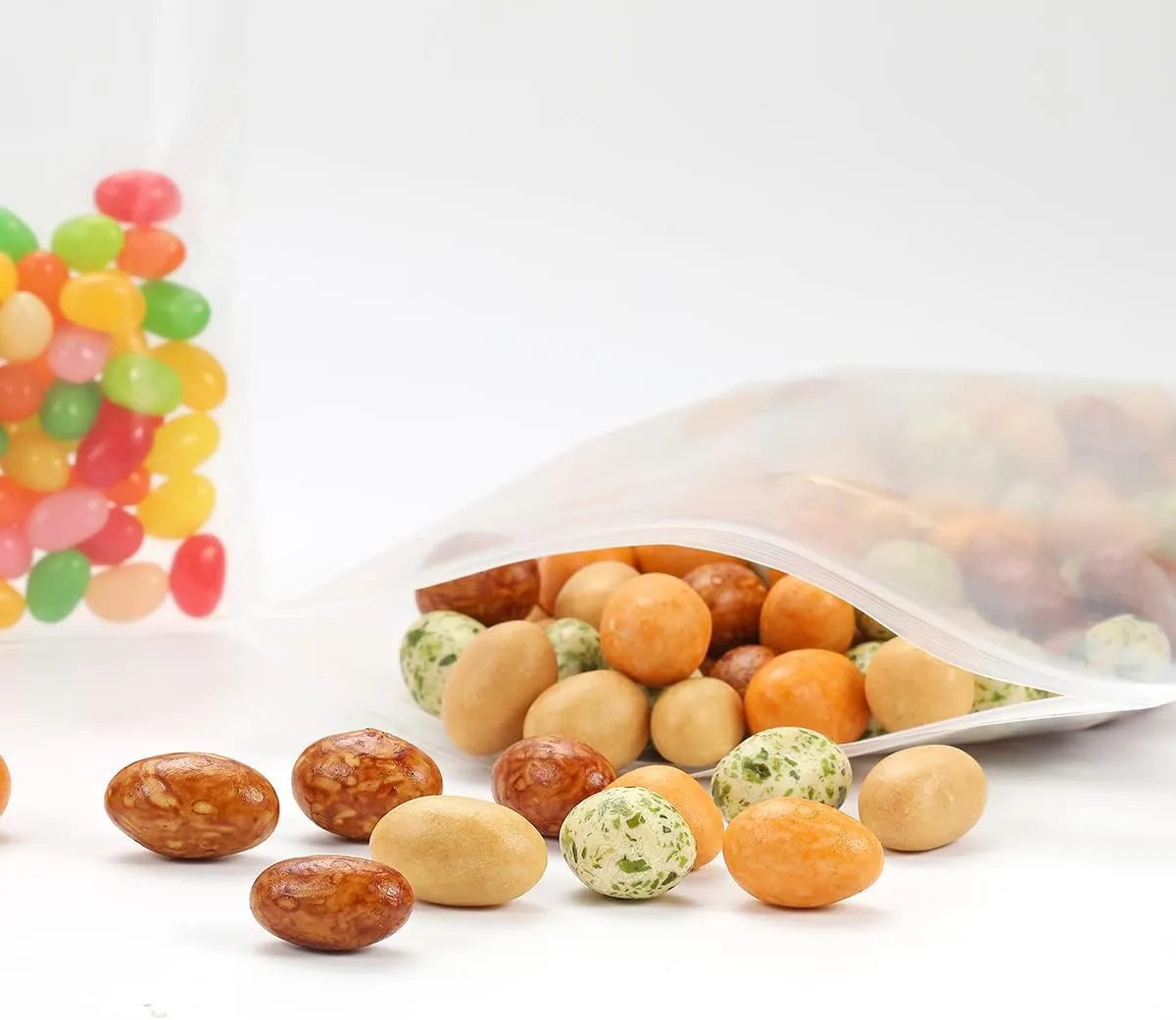 50 PCS 8" x 10" Clear Thick 4 Mil Zip Poly Lock Plastic Bags Reclosable Zip Seal Bags Heavy-Duty Seed Food Storage Zipper Bag