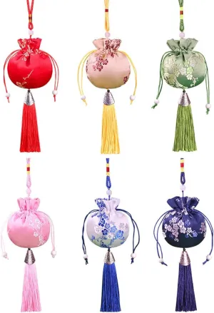 6pcs Sachets for Drawers and Closets, Scented Sachets Bag, Home Fragrance Sachet for Dragon Boat Festival, Eco-friendly Drawstring Gift Bags for Reusable Sachet, Crafts, Teas, Spices, Soaps, Jewellery
