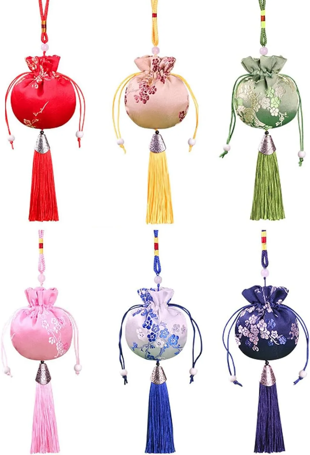 6pcs Sachets for Drawers and Closets, Scented Sachets Bag, Home Fragrance Sachet for Dragon Boat Festival, Eco-friendly Drawstring Gift Bags for Reusable Sachet, Crafts, Teas, Spices, Soaps, Jewellery