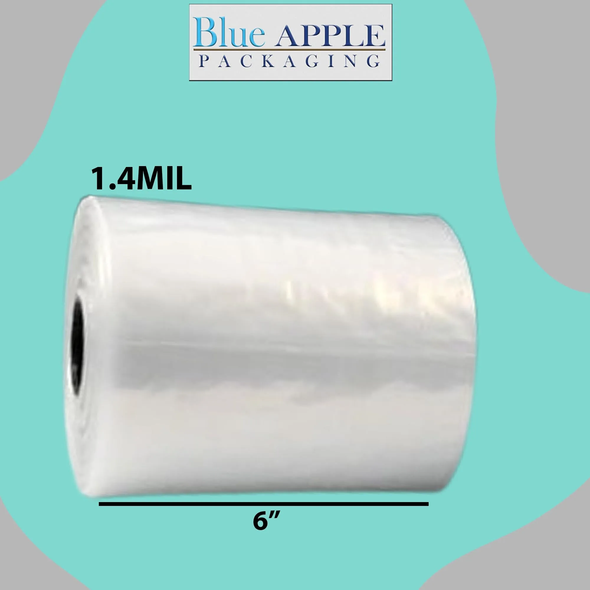 6X8 Inches Kwik-Fill® Pre-Opened Poly Bags on Roll 1.4 Mil AutoBags 1750/RL