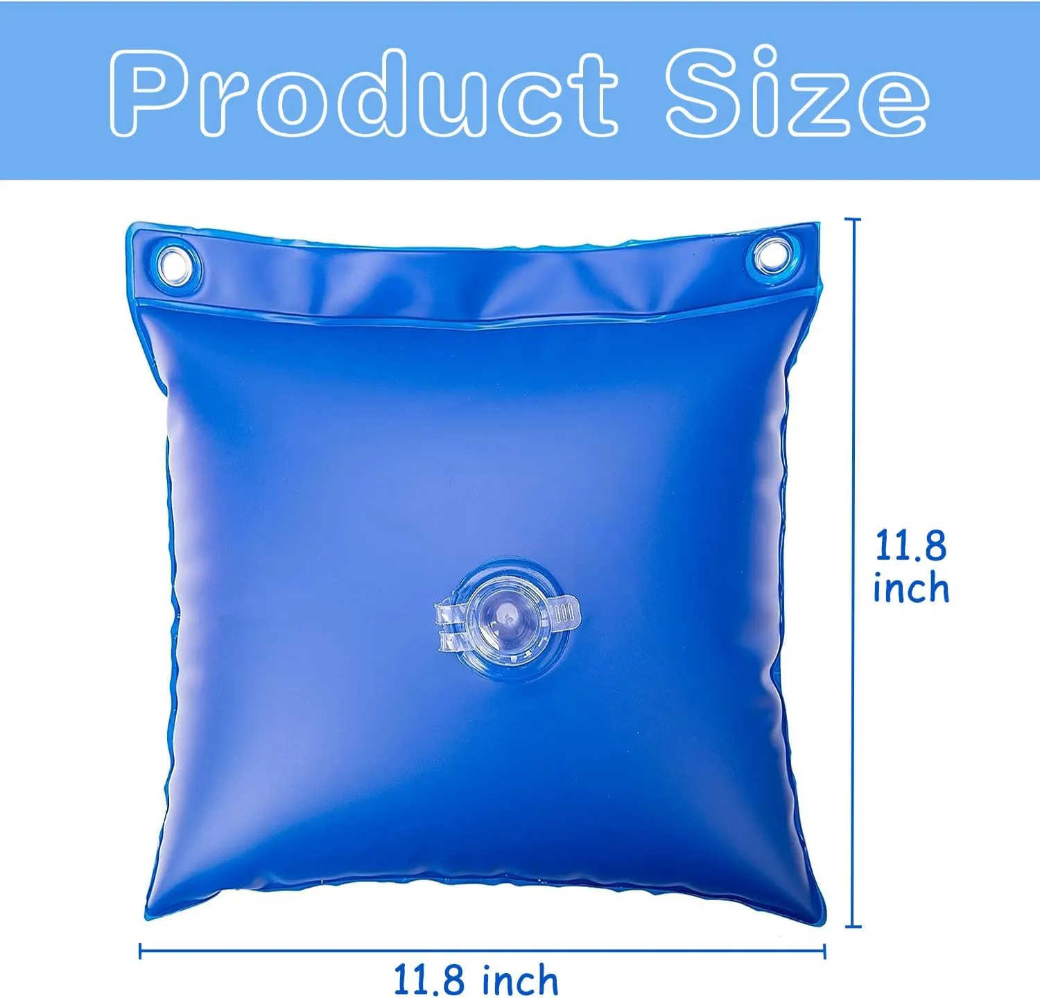 8 Pack Pool Water Bags,Swimming Pool Cover Hanging Bag,Sturdy 0.4 mm PVC Pool Cover Weights,Winter Pool Bags for Closing Kit,Heavy-Duty Winter Water Tube Wall Bags for Above Ground Winter Pool Covers