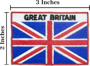 A-ONE 2 PCS Pack-Loch Ness Monster Patch England Flag Patch, Mysterious Emblem, Travel Souvenir Patch,Sew on Irn on Jeans Shirts Jackets Bags, Patriotic Patch NO.389C