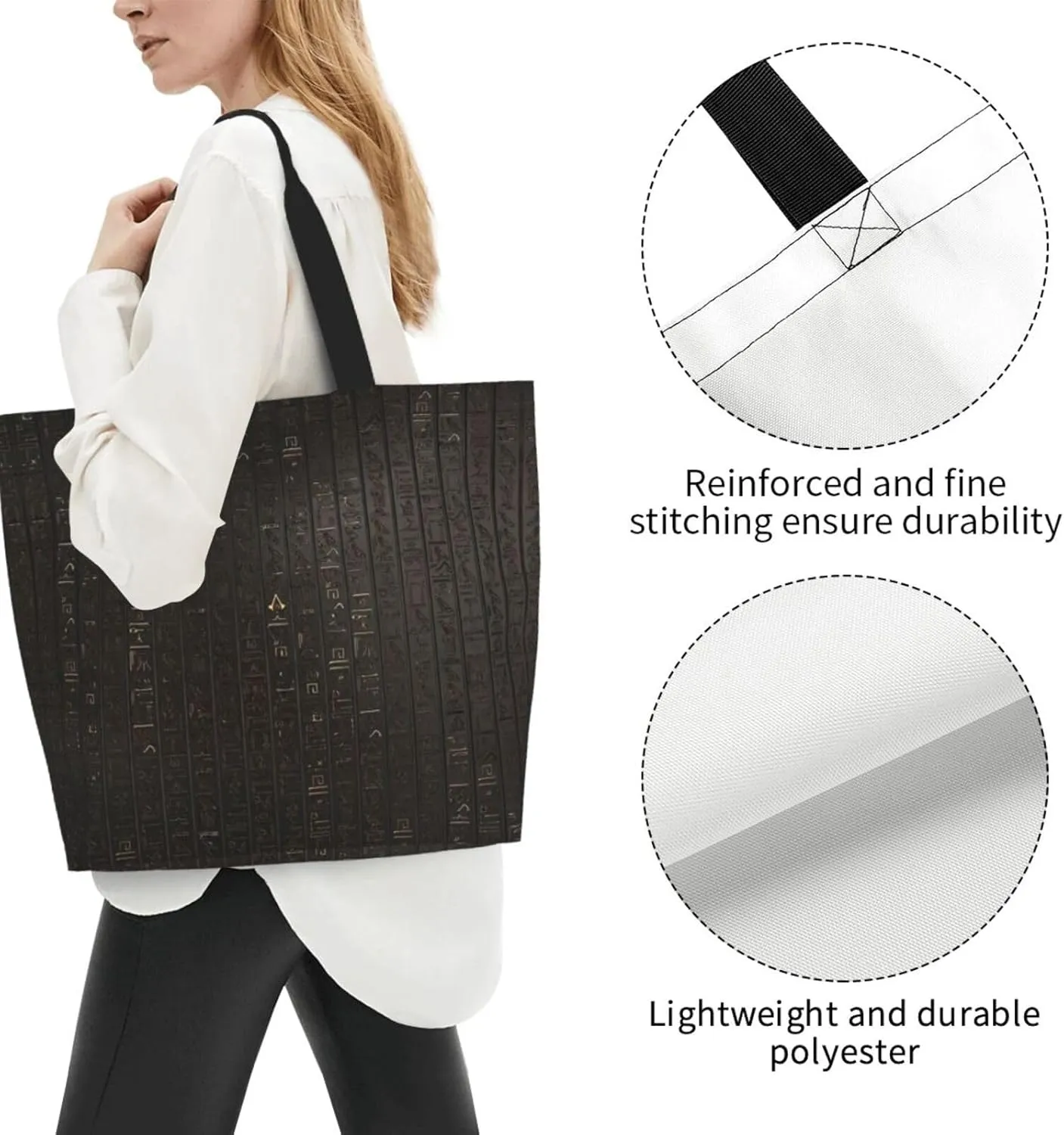 Adorable Sloth Print Shoulder Bag For Women Shopping Bags Tote Bag Large Storage Handbag Grocery Bags For Travel Work