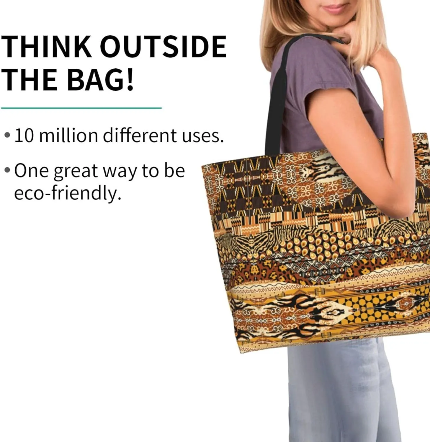 Adorable Sloth Print Shoulder Bag For Women Shopping Bags Tote Bag Large Storage Handbag Grocery Bags For Travel Work