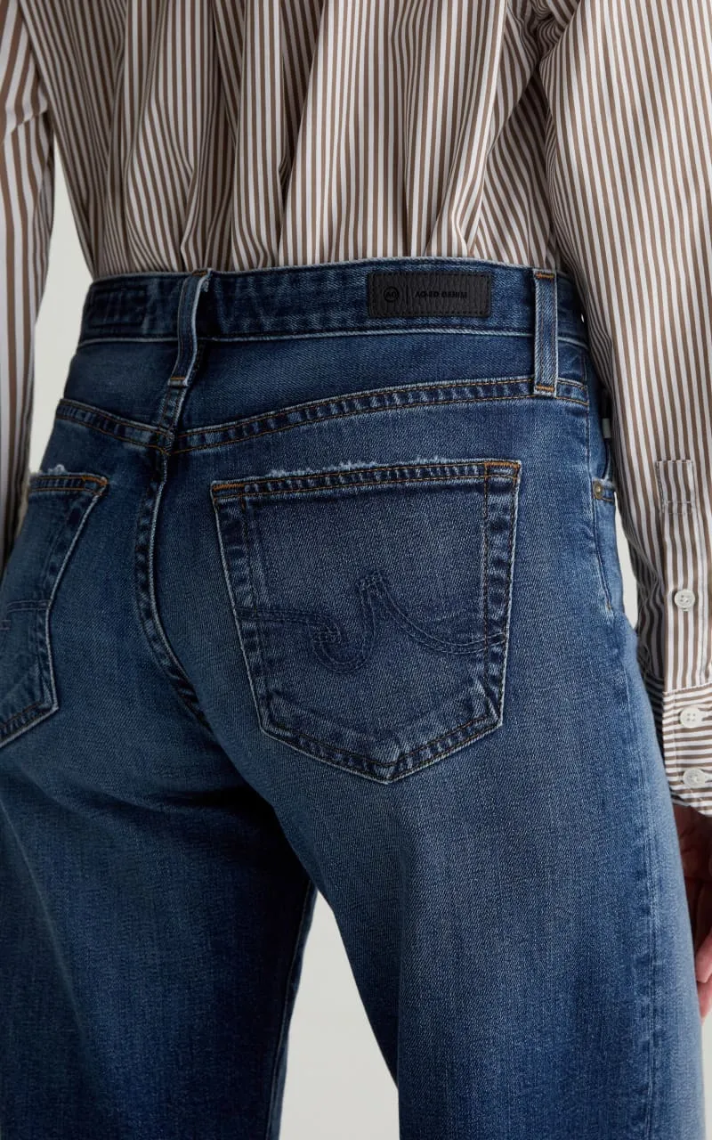 AG Jeans- Adria Low Rise Wide Leg Jeans in 10 Years Exposure