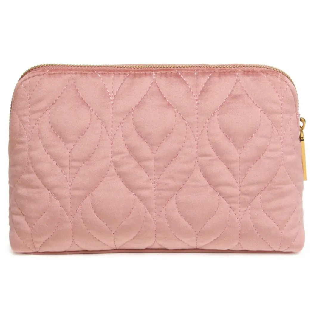 Alice Wheeler Pink Velvet Makeup Bag