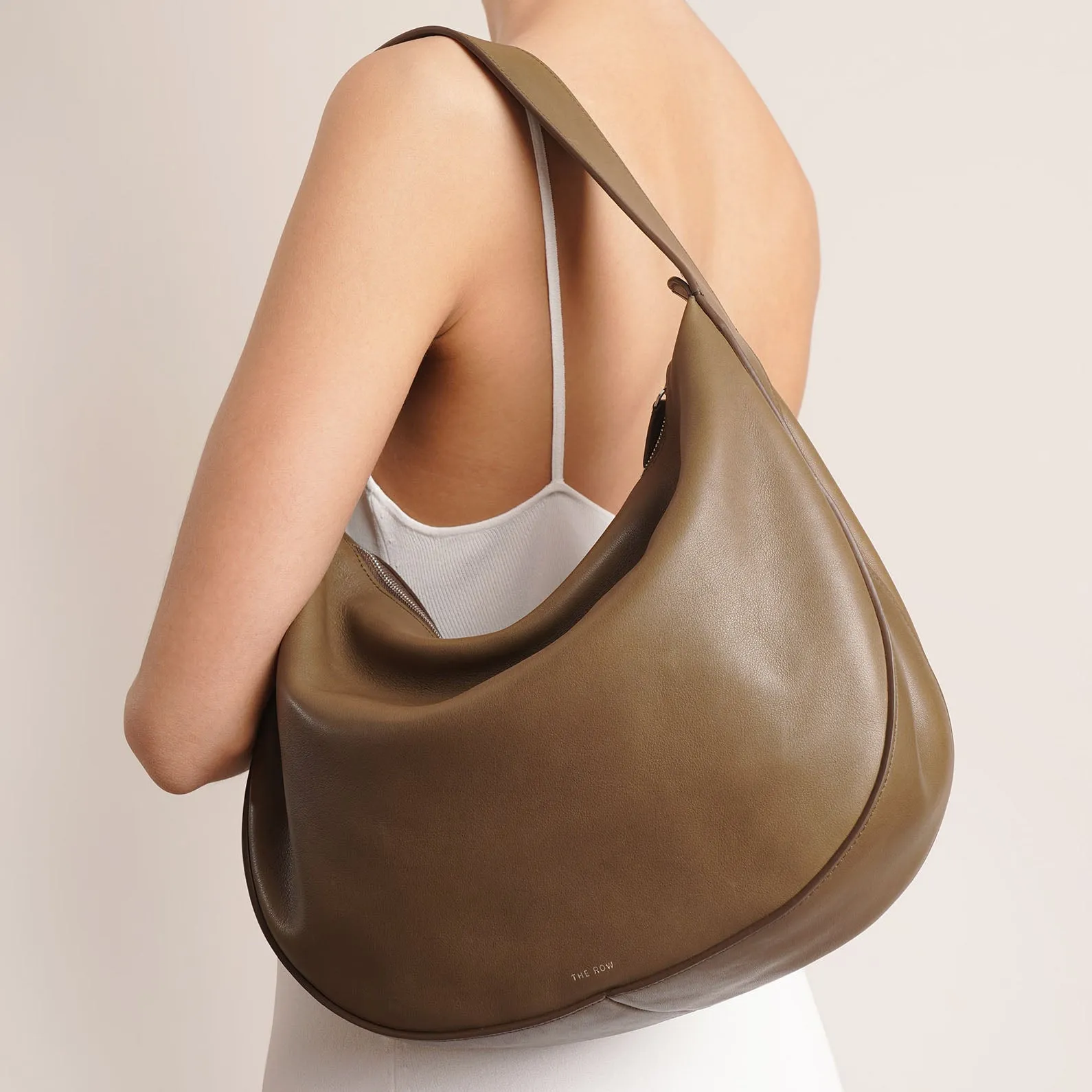 Allie brown leather shoulder bag