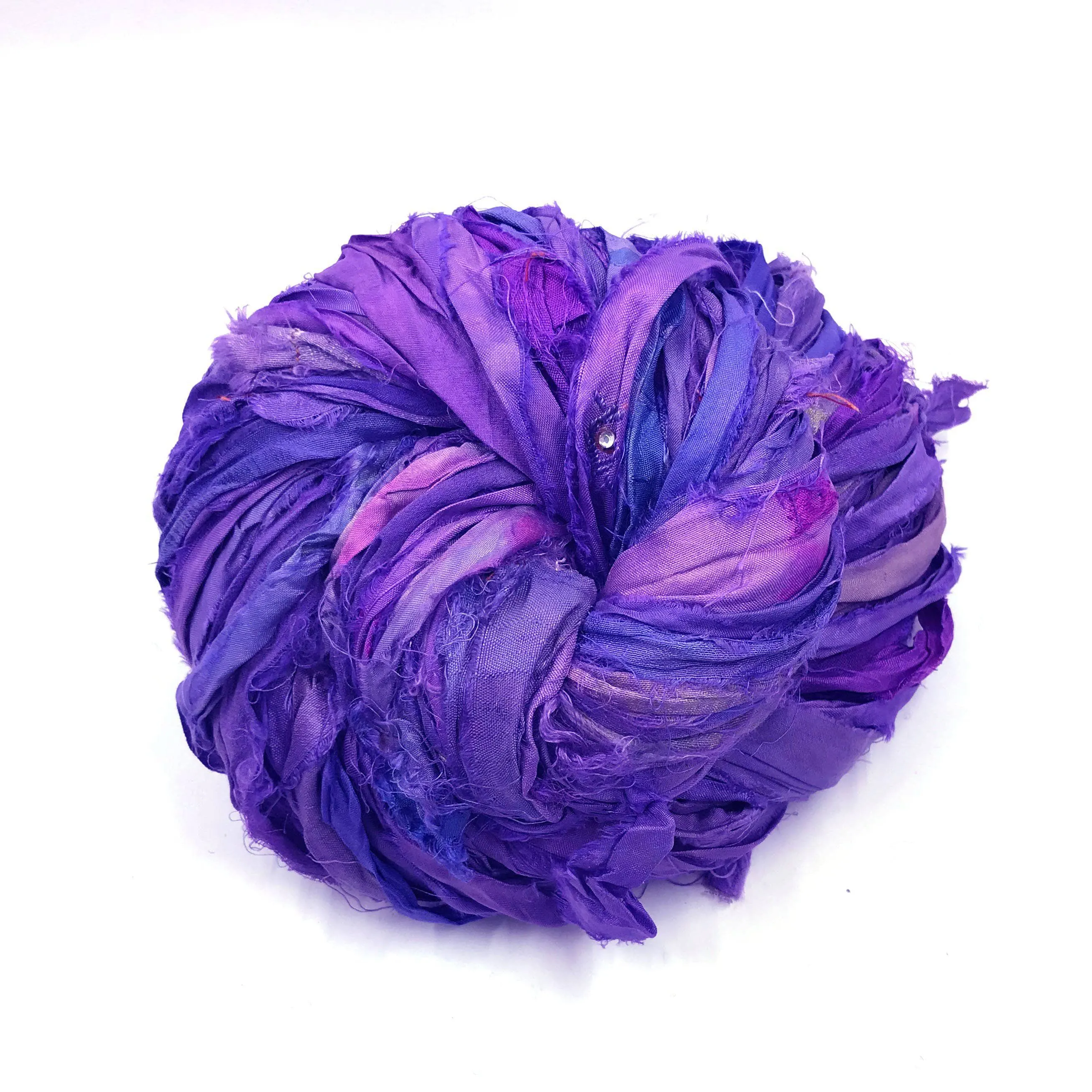 & Tasseled Sari Silk Pattern Same-day shipping Knit Clutch Expedited delivery Kit
