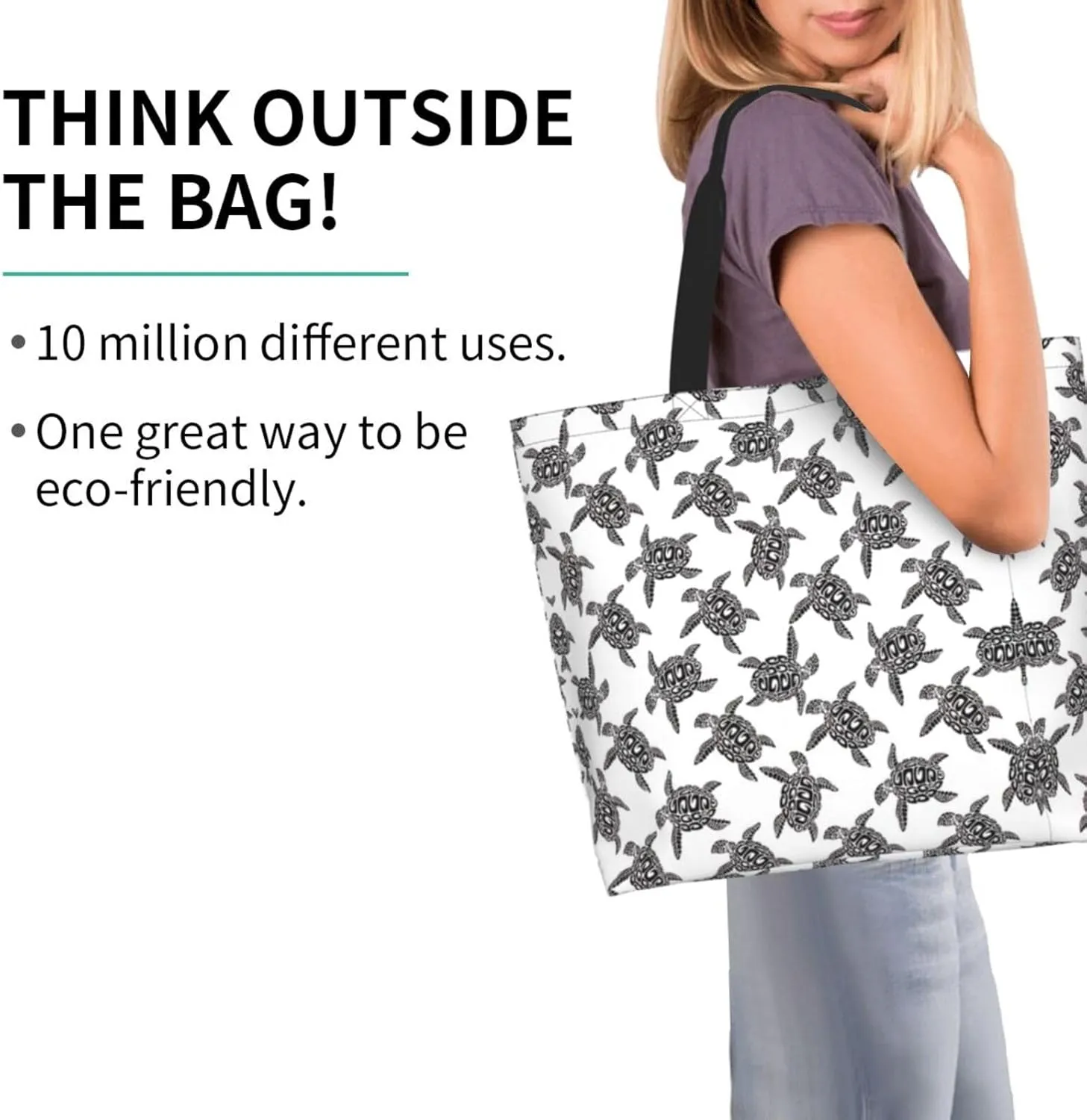 Animal Tiger Leopard Print Rose Flower Print Shoulder Bag For Women Shopping Bags Tote Bag Large Storage Grocery Bags