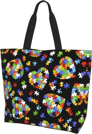 Animal Tiger Leopard Print Rose Flower Print Shoulder Bag For Women Shopping Bags Tote Bag Large Storage Grocery Bags