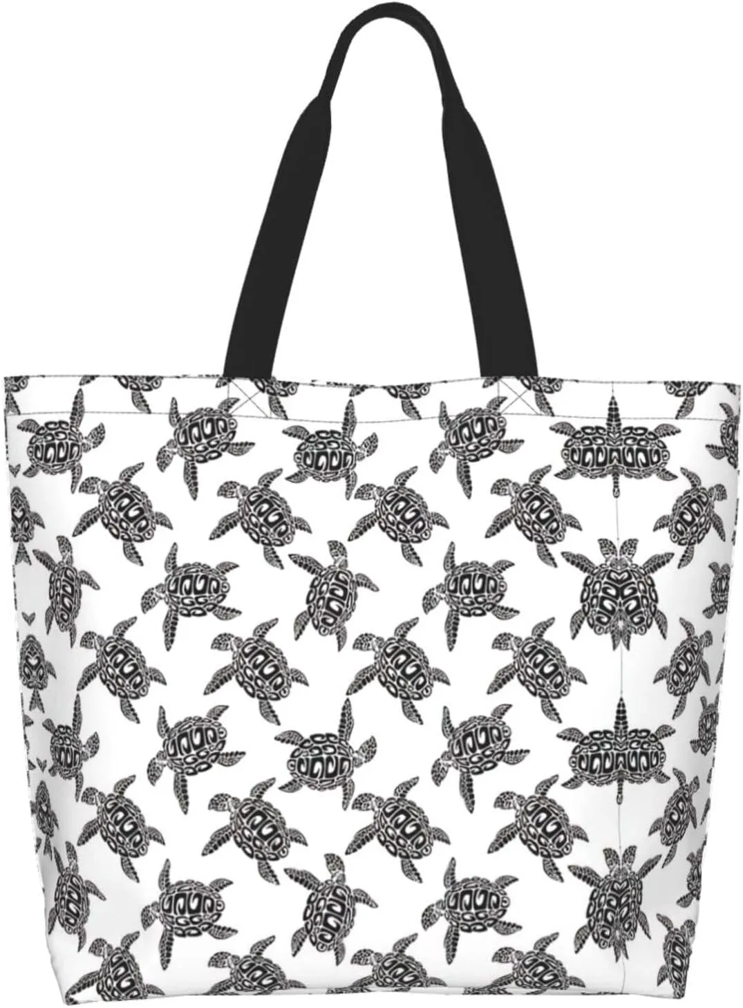 Animal Tiger Leopard Print Rose Flower Print Shoulder Bag For Women Shopping Bags Tote Bag Large Storage Grocery Bags