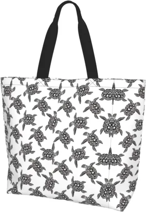 Animal Tiger Leopard Print Rose Flower Print Shoulder Bag For Women Shopping Bags Tote Bag Large Storage Grocery Bags