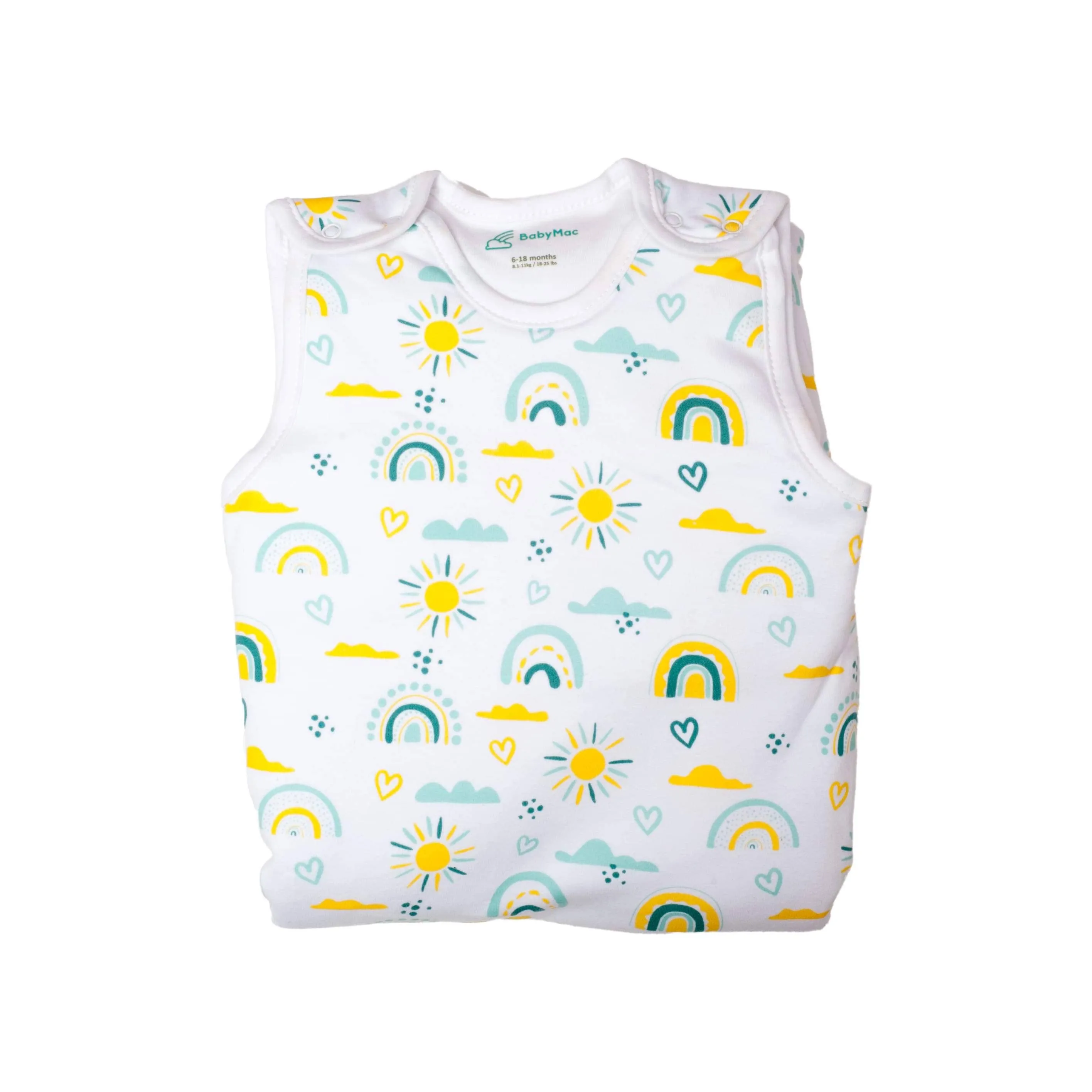 BabyMac Organic Cotton Baby Sleeping Bag Rainbow