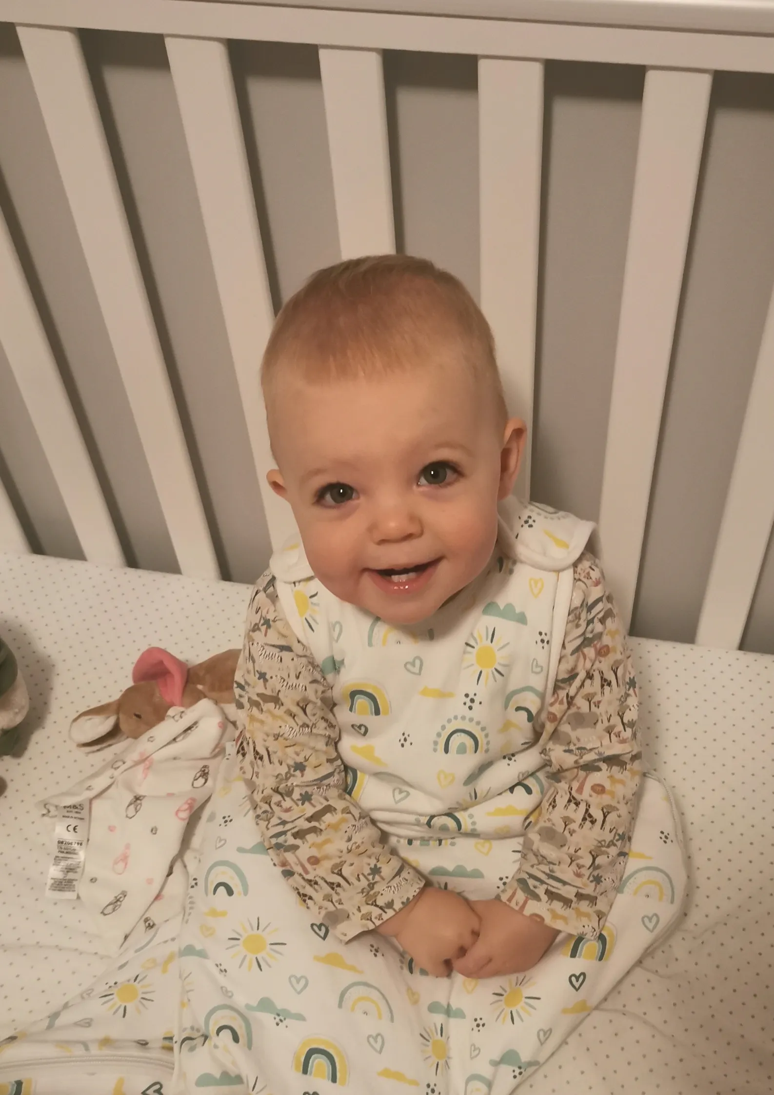 BabyMac Organic Cotton Baby Sleeping Bag Rainbow