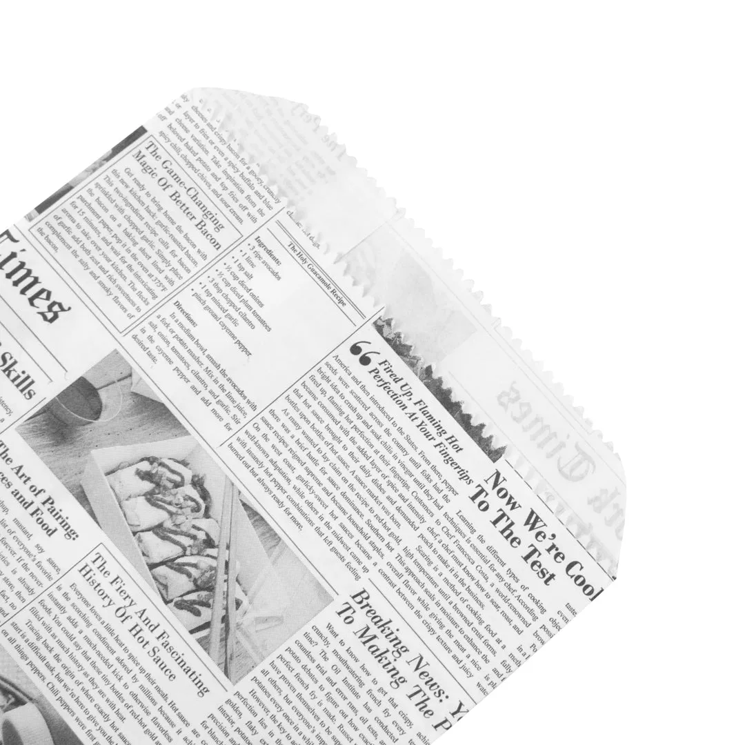 Bag Tek Newsprint Paper Bag - 7" x 5" - 100 count box