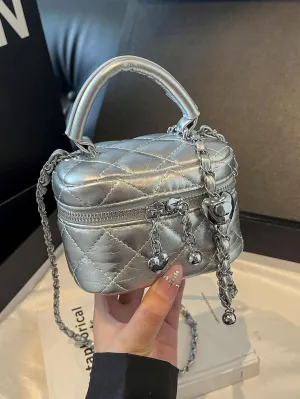 BagForLove - Compact Crossbody Bag with Intricate Rhombus Design for Women