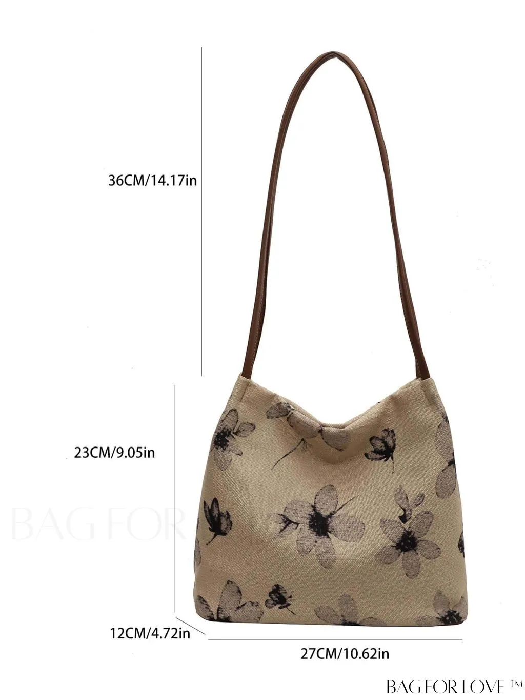 BagForLove - Floral Embroidered Hobo Bag: Chic Graphic Design & Intricate Detail
