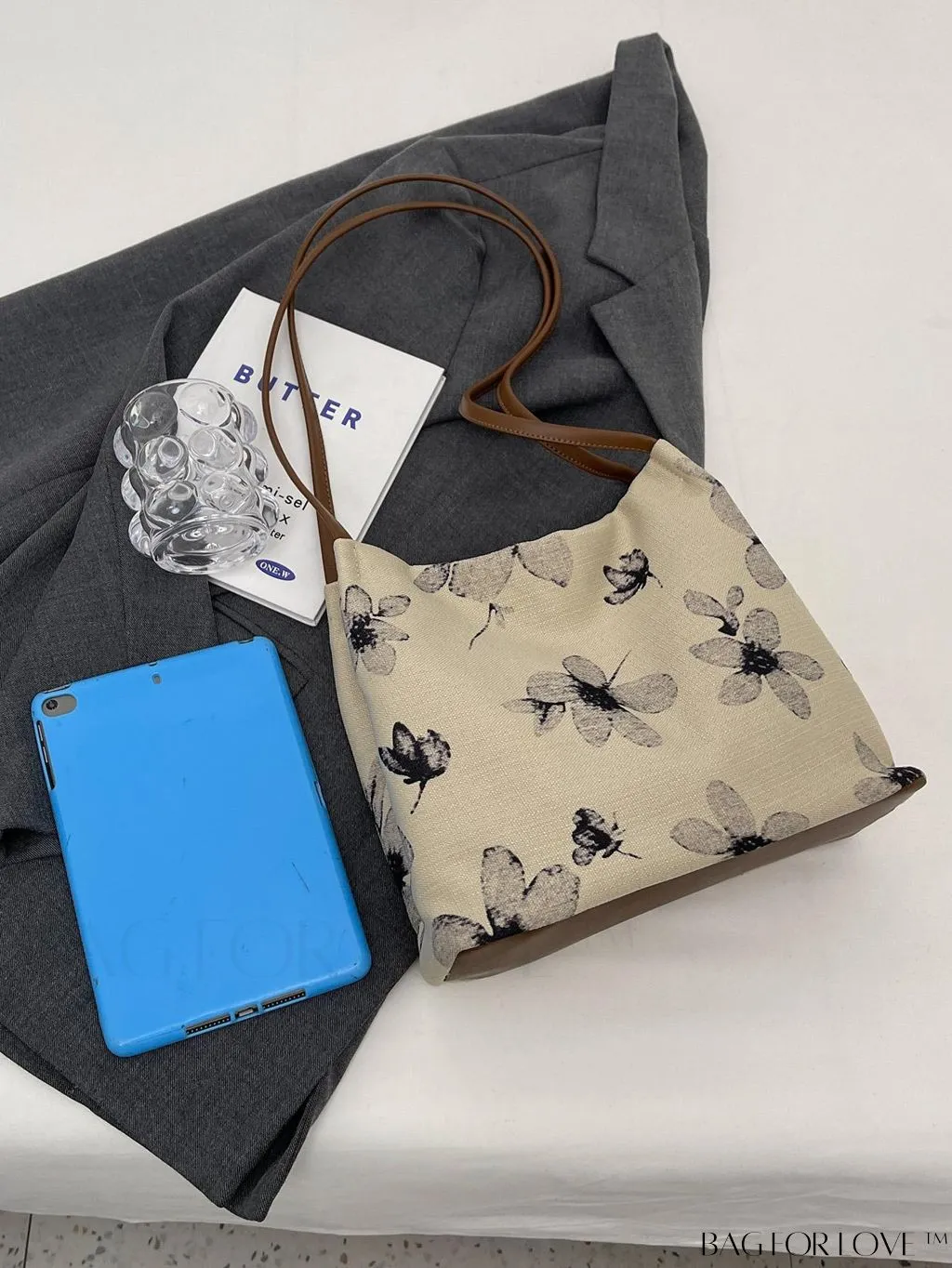 BagForLove - Floral Embroidered Hobo Bag: Chic Graphic Design & Intricate Detail