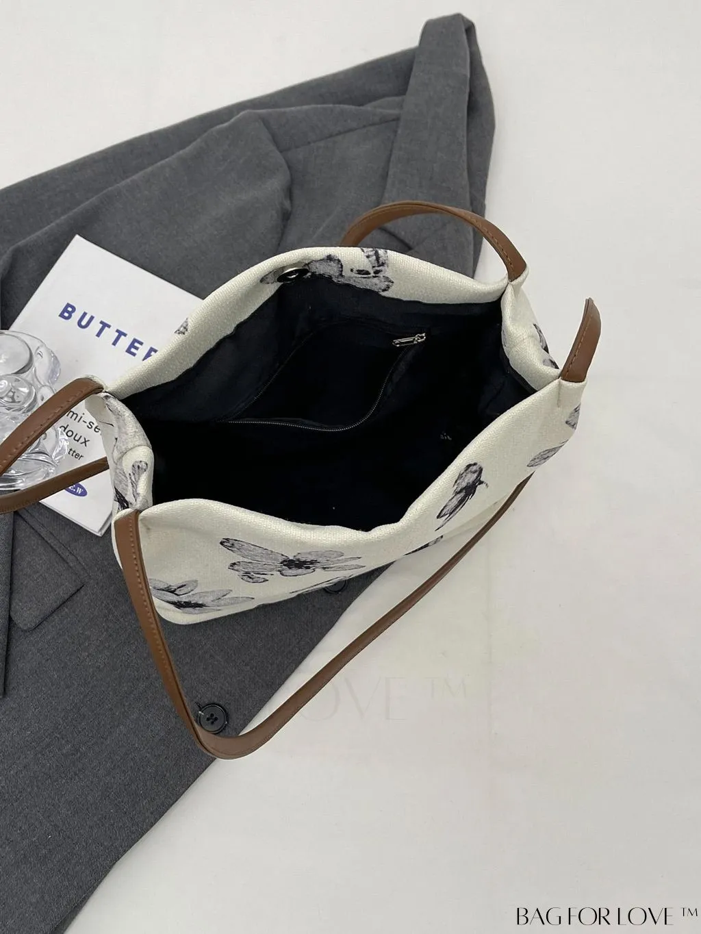 BagForLove - Floral Embroidered Hobo Bag: Chic Graphic Design & Intricate Detail