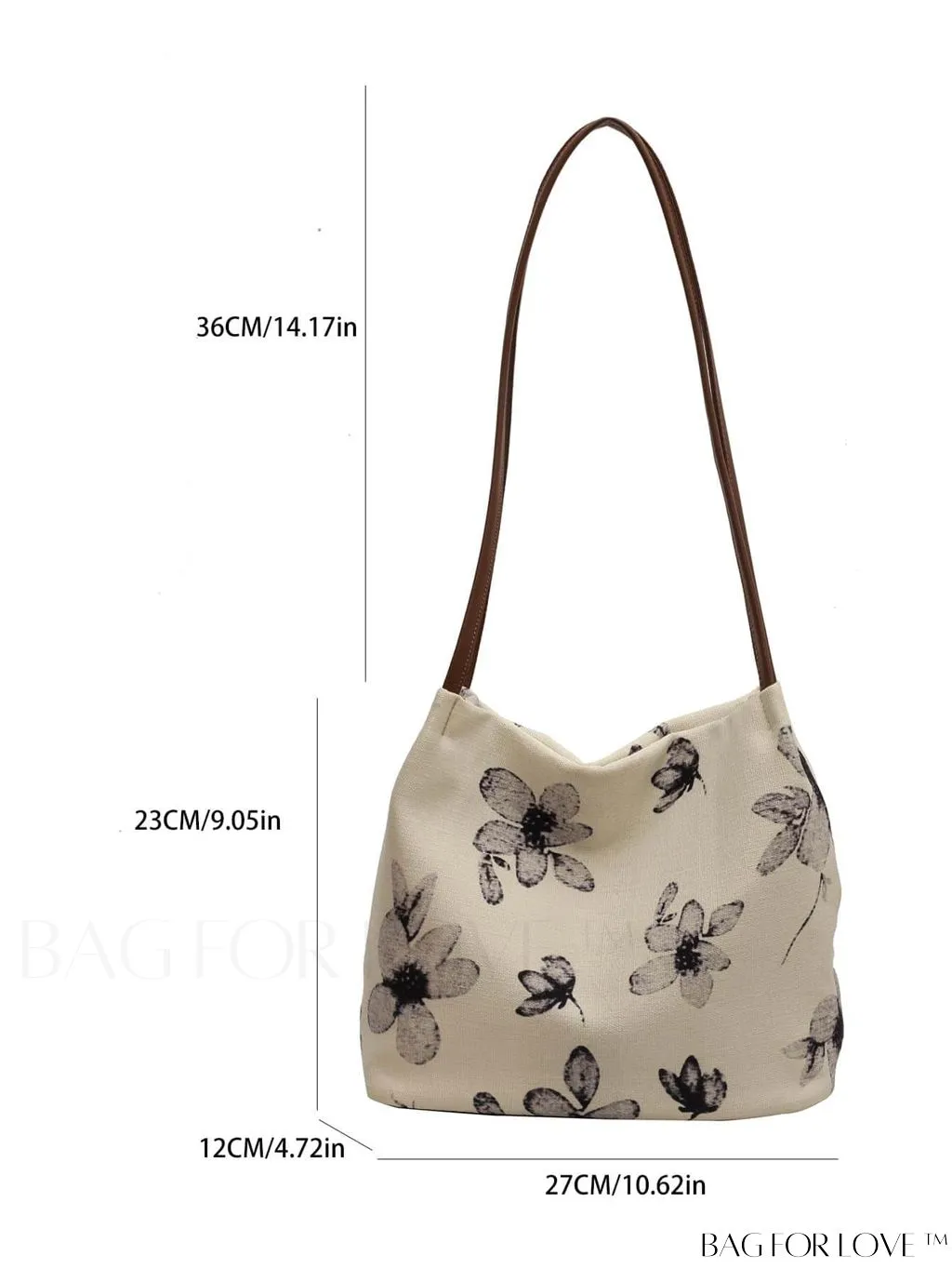 BagForLove - Floral Embroidered Hobo Bag: Chic Graphic Design & Intricate Detail