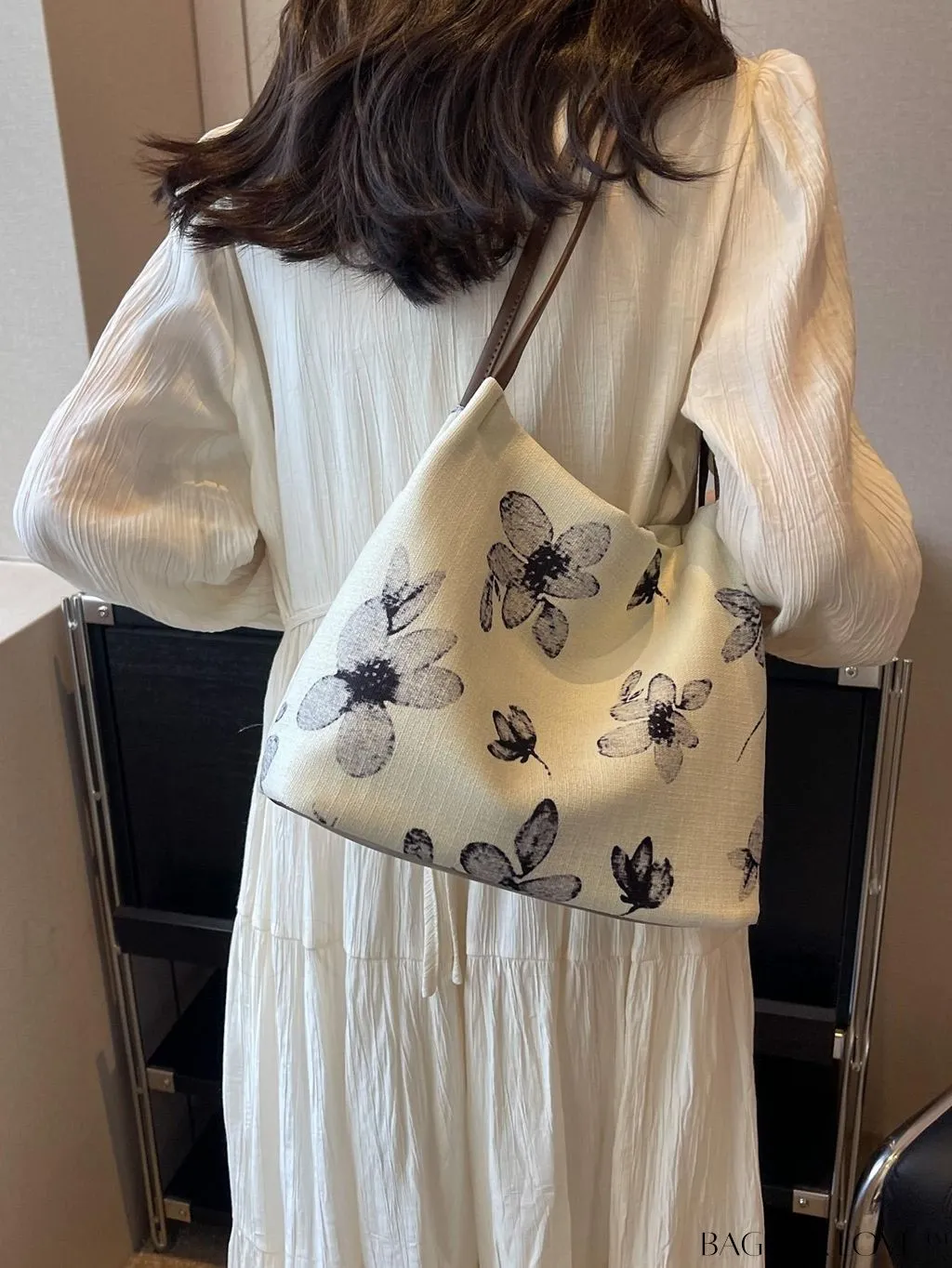 BagForLove - Floral Embroidered Hobo Bag: Chic Graphic Design & Intricate Detail
