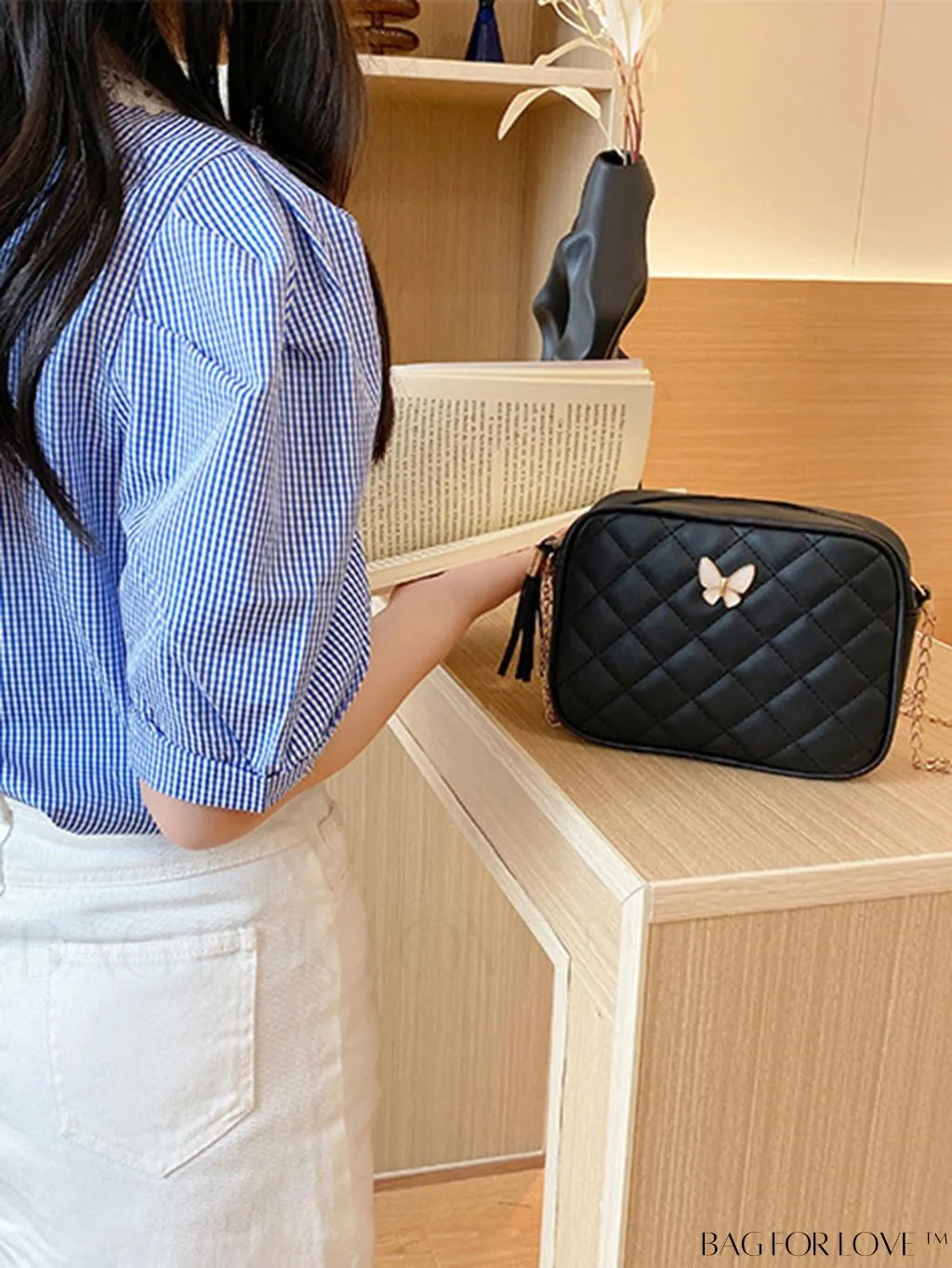 BagForLove - Fringed Fashion Crossbody Bag with Elegant Stitching
