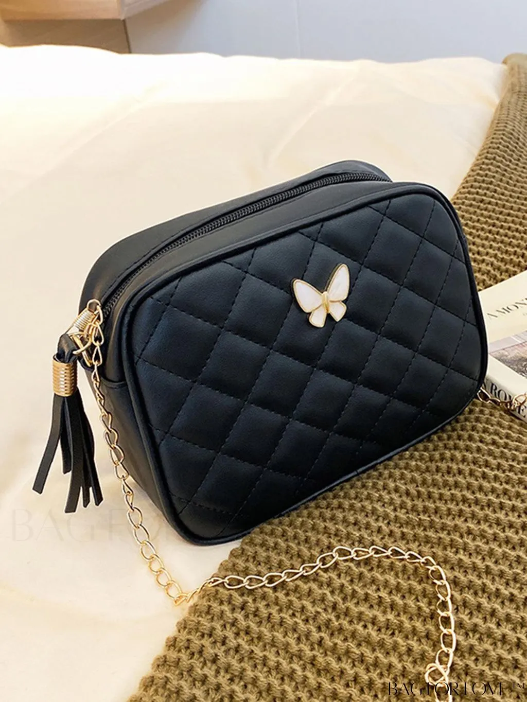 BagForLove - Fringed Fashion Crossbody Bag with Elegant Stitching