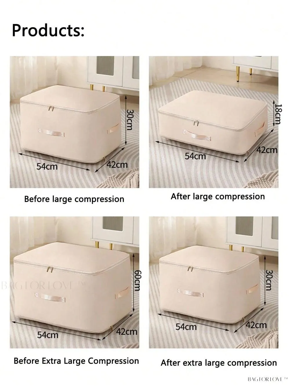 BagForLove - Soft and Sturdy Blanket Organizer Container