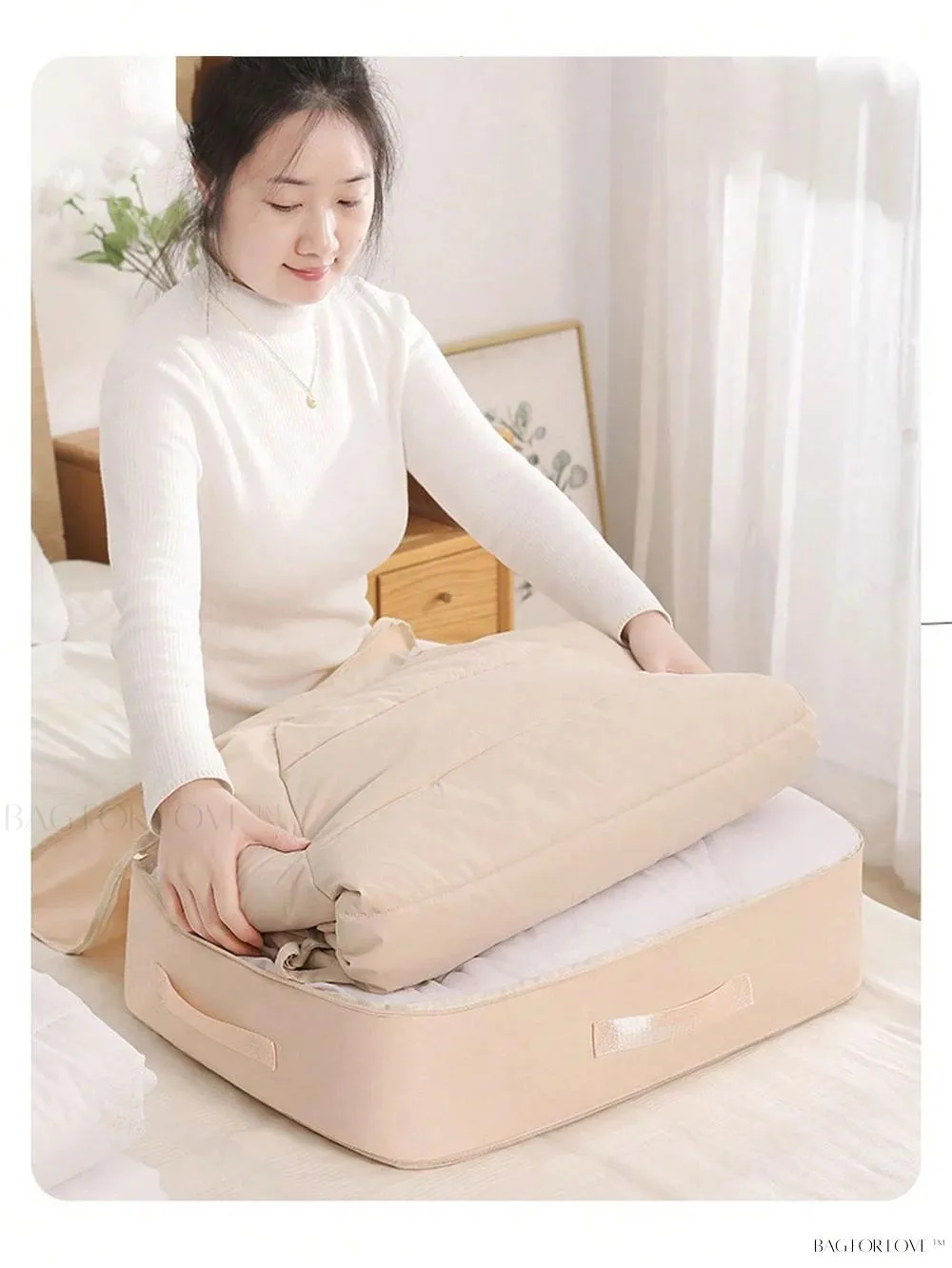 BagForLove - Soft and Sturdy Blanket Organizer Container