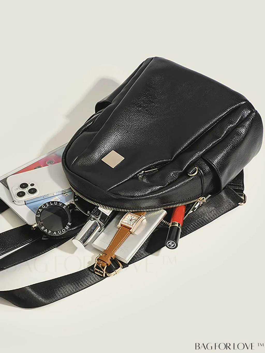 BagForLove - Sturdy PU Womens Casual Backpack