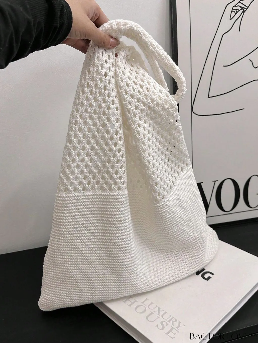 BagForLove - Summer-ready Small Crochet Bag with Intricate Hollow Out Design