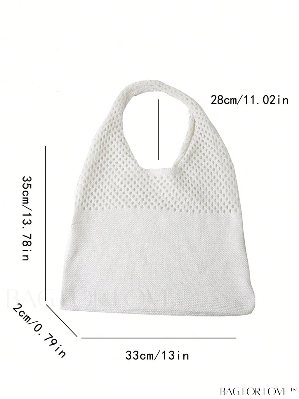 BagForLove - Summer-ready Small Crochet Bag with Intricate Hollow Out Design