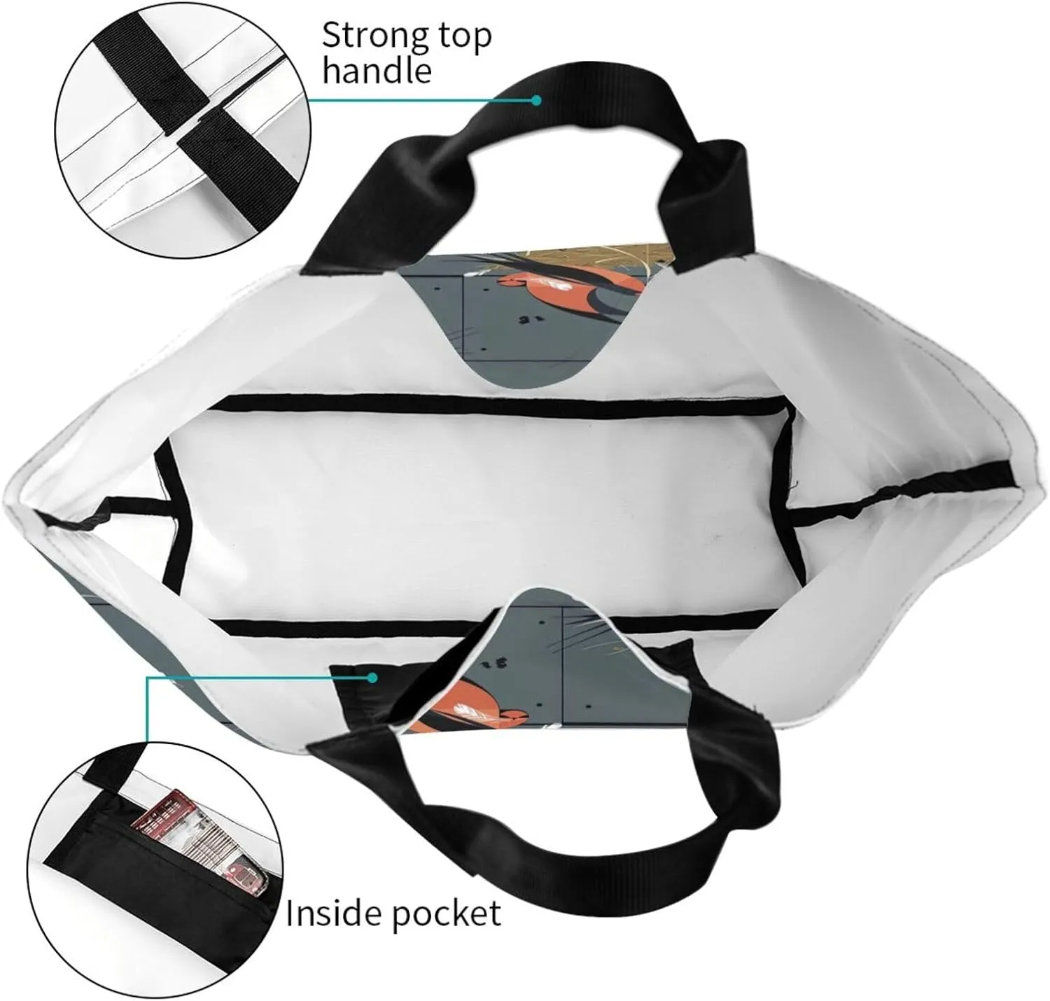 Barn Swallow In Graphite Print Shoulder Bag For Women Shopping Bags Tote Bag Large Storage Handbag Grocery Bags