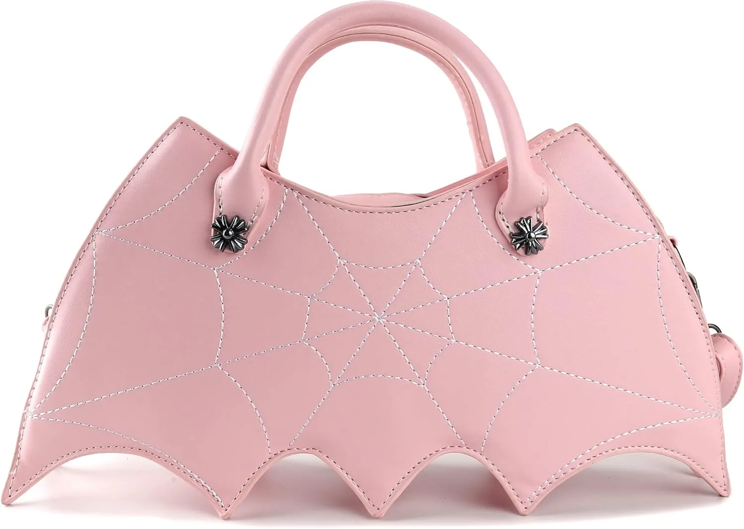 Bat wing Shoulder bag,PU Spider Web Crossbody Handbag for Women
