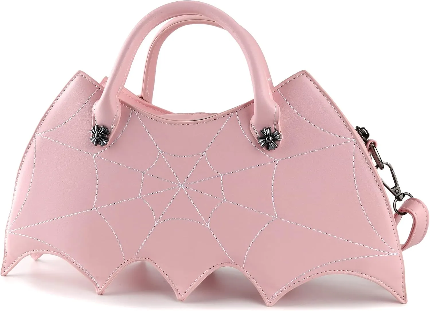Bat wing Shoulder bag,PU Spider Web Crossbody Handbag for Women