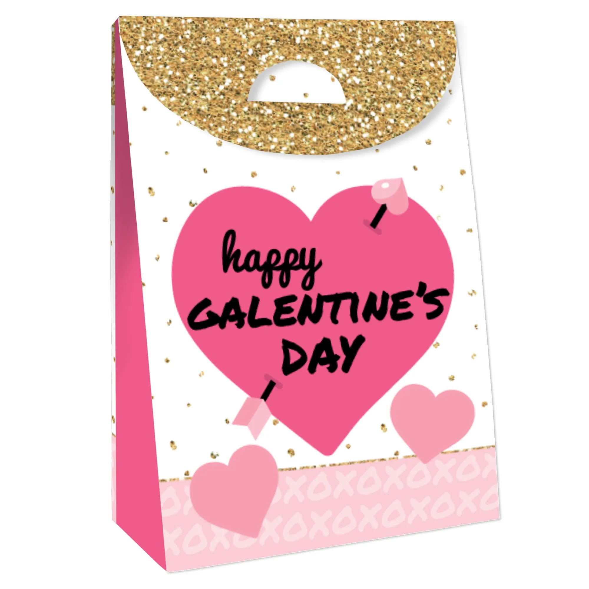 Be My Galentine - Galentine’s & Valentine’s Day Gift Favor Bags - Party Goodie Boxes - Set of 12
