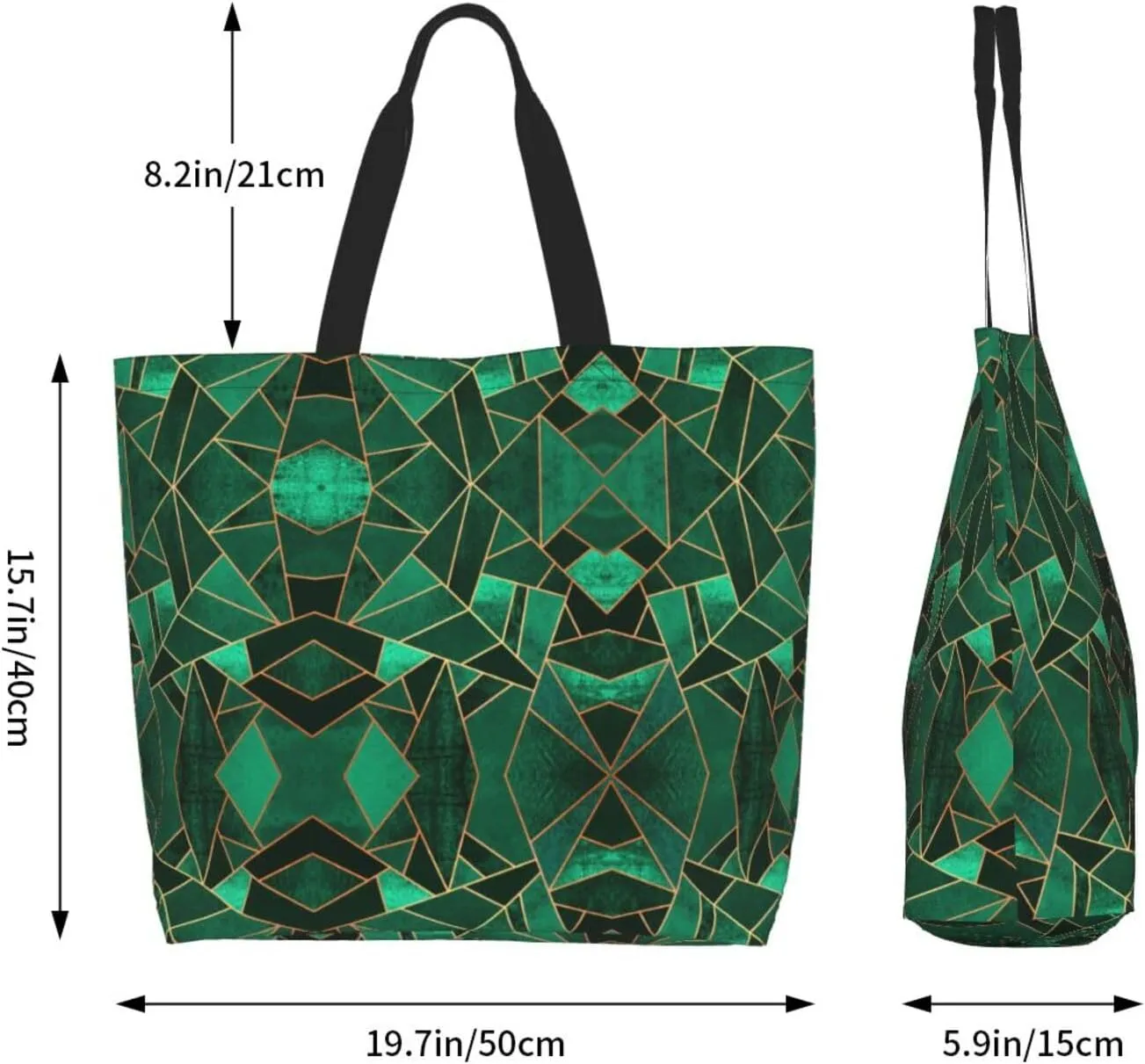Beer Print Shoulder Bag For Women Shopping Bags Tote Bag Large Storage Handbag Grocery Bags For Travel Work
