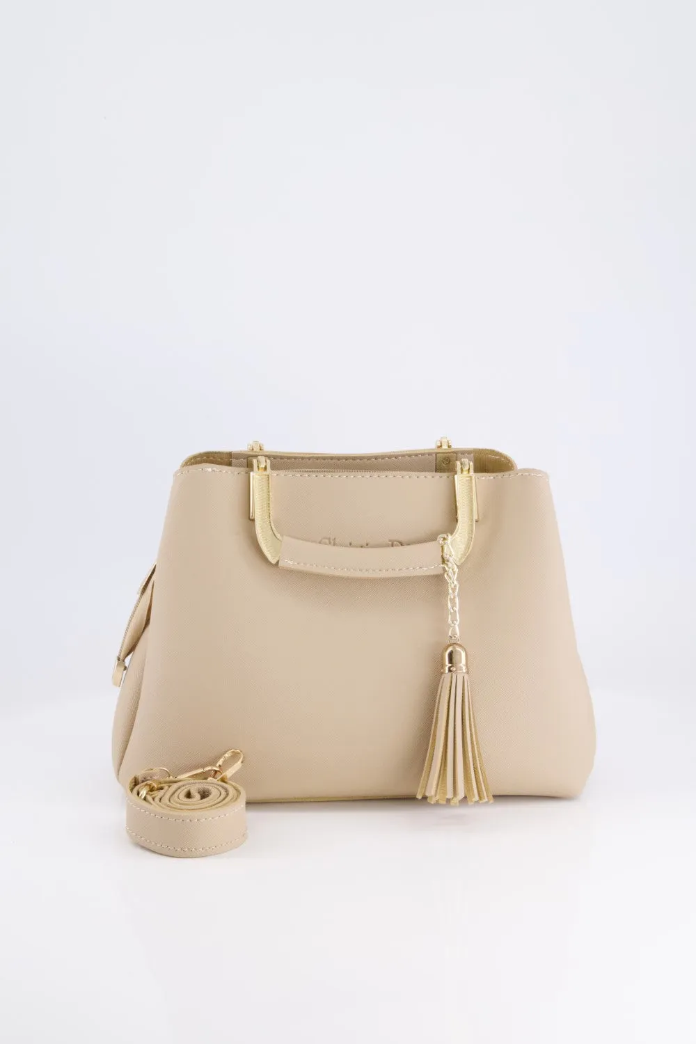 Beige Luxe Tote Bag