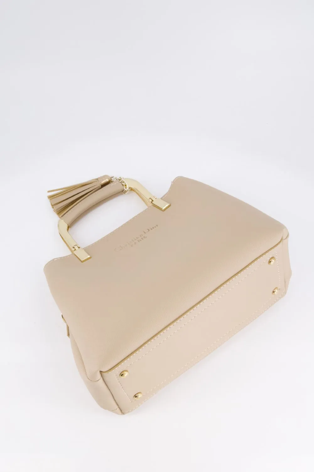 Beige Luxe Tote Bag